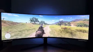 Red Dead Redemption 2 on the 57" Samsung Odyssey Neo G9 G95NC & RTX 4090 32:9 (7680 × 2160) HDR