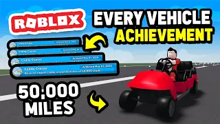 How To COMPLETE Every VEHICLE ACHIEVEMENT in Cabin Simulator (Roblox)