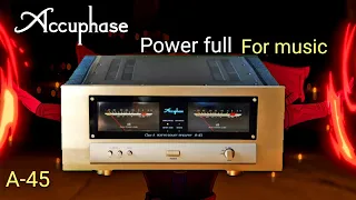 Accuphase A-45 power amplifier A Class full animation big power