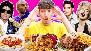 Eating Celebrities LAST Meals! (Kobe Bryant, Michael Jackson, Marilyn Monroe)