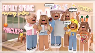 Family Spring MORNING ROUTINE! *CHAOS, WITH VOICES!* Roblox Bloxburg Roleplay