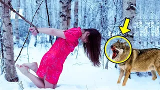 Husband Tied His Wife To A Tree & Left Her, Then A Wolf Appeared & Did Something Horrifying!