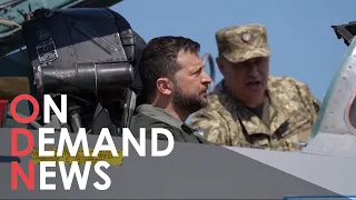 Ukraine War: Zelensky in a Fighter Jet!