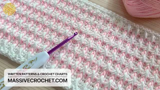 This Crochet Pattern for Beginners is SIMPLY AMAZING! 💖 👌 EASY Crochet Stitch for Baby Blanket