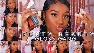 Fenty Gloss Bomb Try-on Lip Swatches + New Fenty Ice Gloss Bomb 🧊