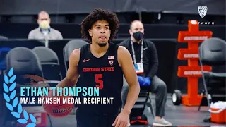 Oregon State men's basketball's Ethan Thompson is the Beaver's male 2021 Tom Hansen Award winner