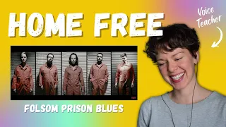 Voice Teacher Reacts to HOME FREE - Folsom Prison Blues (Johnny Cash Cover)