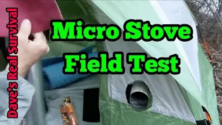 121. Hot Tent & DIY Micro Stove - Setup & Test.