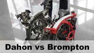 Dahon Curl vs Brompton Folding Bike - Which is smaller?