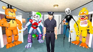 АНИМАТРОНИКИ ПУГАЮТ ОХРАННИКА FNAF 4 COOP ► Garry's Mod