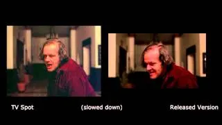 The Shining TV Spot vs Final (US) Release