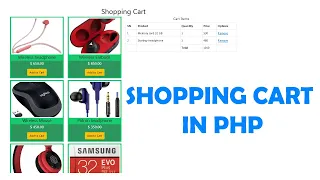 Create a simple Shopping cart in PHP MYSQL