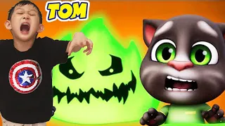 🎃 Frightened Friends 👻 | Talking Tom Shorts in Real Life with PJ Masks and more Nate stories