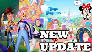 TOY STORY 4 AND ALADDIN NEW UPDATE! UPDATE 30 Disney Magic Kingdoms