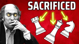 Mikhail Tal SACRIFICED 3 PIECES!! 😱😱😱 Mikhail Tal vs Robert Forbes 1988 Chess Game