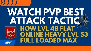 war commander best PVP attack Tactical plan lvl 48 can flat 53 online full loaded with boost max lvl