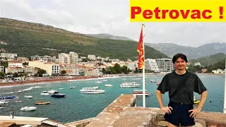 Montenegro, beautiful  Petrovac  - detailed footage !