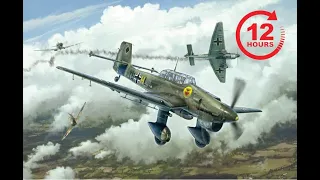 12 HOUR LONG Junkers Ju 87 Stuka Dive Bomber Siren SOUND relaxation, white noise, “Jericho Trumpet"