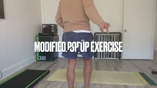 MODIFIED POP UP EXERCISE