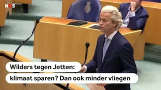 KLIMAAT: Ga zelf ook minder vliegen, zegt Wilders tegen Jetten