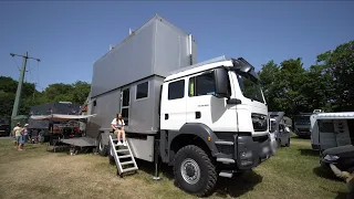 THE LARGEST MOBILE HOME IN THE WORLD: 40sqm|2 floors MAN 6x6 stainless steel!  burglar-proof!