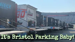 NASCAR Craftsman Truck Series Haulers Park and Exit the Challenging Bristol Motor Speedway