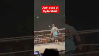 John Cena live at Hyderabad in India #shorts #wwe #wrestling #ytshorts #trending