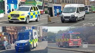 (Edinburgh special) emergency vehicles responding  and passing by complication,police fire ambulance