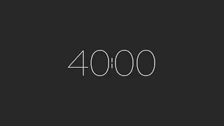 40 MINUTE TIMER 🔔 Gentle Alarm [Full HD]