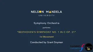 Beethoven Symphony No. 1 (live in concert) - Nelson Mandela University Symphony Orchestra