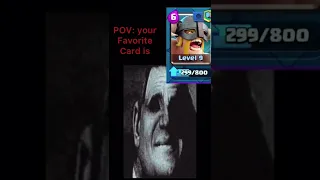 POV: your favorite card (Mr incredible become uncanny) #shorts #clashroyale