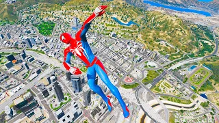 GTA 5 Spiderman Falling off Highest - Funny Moments & GTA 5 Gameplay Fails With GTA Master Eps 14