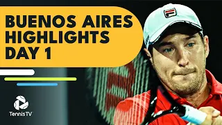 Lajovic Battles Paire; Verdasco, Cerundolo & Cuevas In Action | Buenos Aires 2022 Highlights Day 1