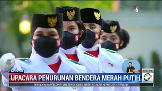 Upacara Penurunan Bendera Merah Putih di Istana Merdeka Berlangsung Khidmat