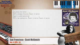 🎹 San Francisco - Scott McKenzie Piano Backing Track with chords and lyrics