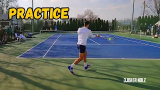 Novak Djokovic Practice - Belgrade 2023 | Court Level View in 1080p