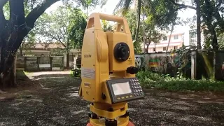 Angle calculation using Total Station : Surveying practical