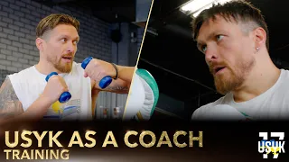 Training from Oleksandr Usyk | Usyk as a coach ( ENG.SUBT.)