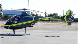 Guimbal Cabri G2 Start-Up & Takeoff Piston Engine Helicopter N484E