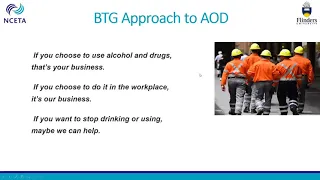 EIIF Webinar 10: Addressing alcohol and drug issues among construction workers