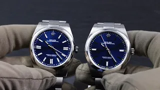 Rolex Oyster Perpetual 41 VS 39 (124300 VS 114300) Side-by-side