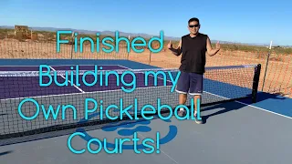 Finished Building my Own Pickleball Courts