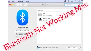 bluetooth not working on macbook