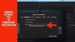 How to Convert A Keynote File to a Powerpoint Presentation