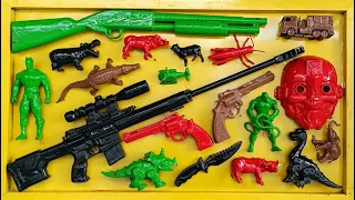 Cleans Toys Assault Rifle, Shotgun, AK47, Sniper Rifle, Glock Pistol,nerf gun,M16 Avengers (EP 92)