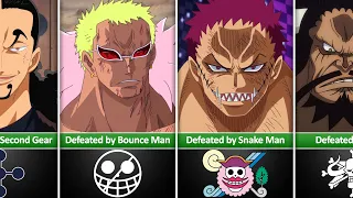 Which Characters Luffy Defeated ?