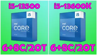 Battle Intel Core i5: 13500 vs 13600K. Gaming Test