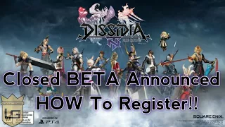 Final Fantasy | Dissidia NT - Closed Beta Announced!