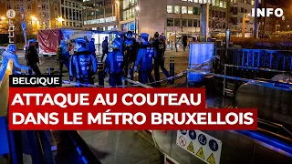 Bruxelles : attaque au couteau dans le métro - RTBF Info