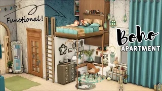 🔮 Boho Apartment • 2A Jasmine Suites | No CC | Stop Motion Build | The Sims 4 + Paranormal Stuff